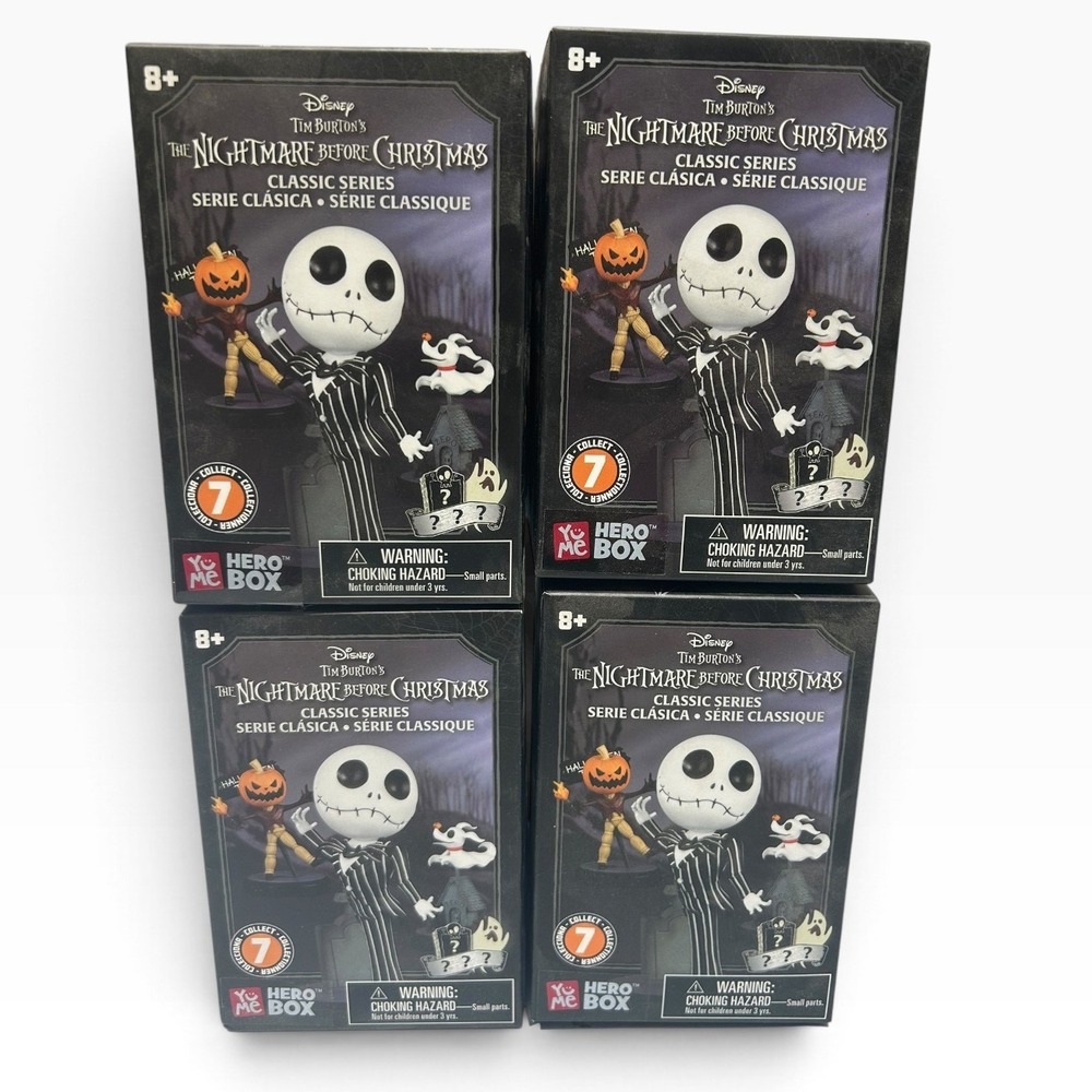 Disney Nightmare Before Christmas Hero Me Box Classic Series 4 Blind Boxes Lot